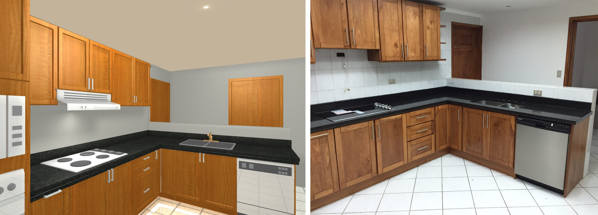 Comparación: Cocina integral